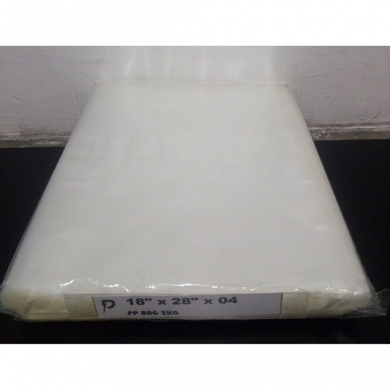 18 x 28 inch Transparent PP 04 (0.04mm) Plastic Bag / Thin PP Bag / Jenis Nipis / Pembungkus Kerepek PP 04 / Beg Plastik