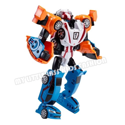 TOBOT Mini Champion 3 In 1 Robot Toy 3 Cars Transformer Toy + Human Characters+Weapon Toys for boys