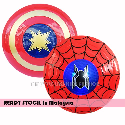 Spiderman Captain Marvel Shield With Sound Fun Toys fr boys