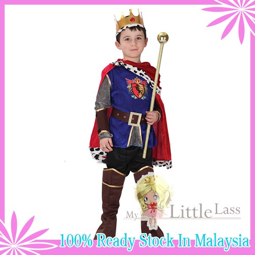 Cute Little Prince/King Cosplay Costume Boy Outfit Smart Brilliant Prince King For Kids and Adult