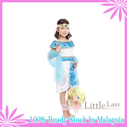 Kids Halloween Pretty Egyptian Princess Cosplay Costume 4-8y