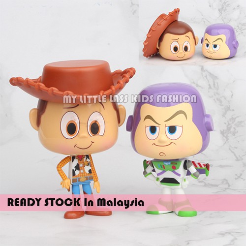2Pcs Toys Story Buzz Woody Figure Egg Ball Collection