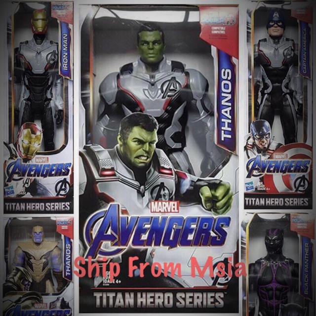 Latest Avengers 30Cm Superhero PVC Figure Collection Hulk Captain Marvel ironman Black Panther