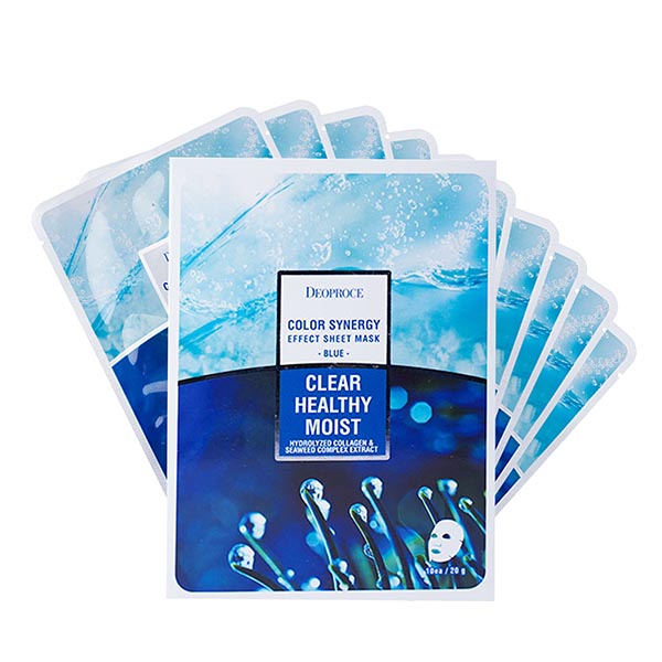 DEOPROCE COLOR SYNERGY EFEECT SHEET MASK BLUE