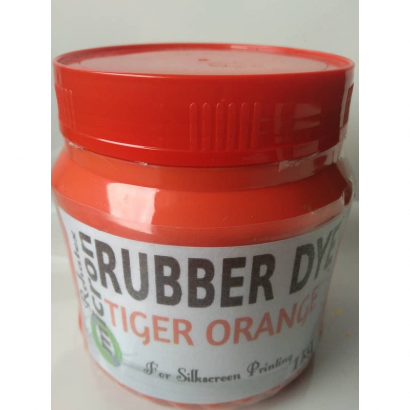Pre-Mixed Rubber Dye for silkscreen printing Tiger Orange - 1KG