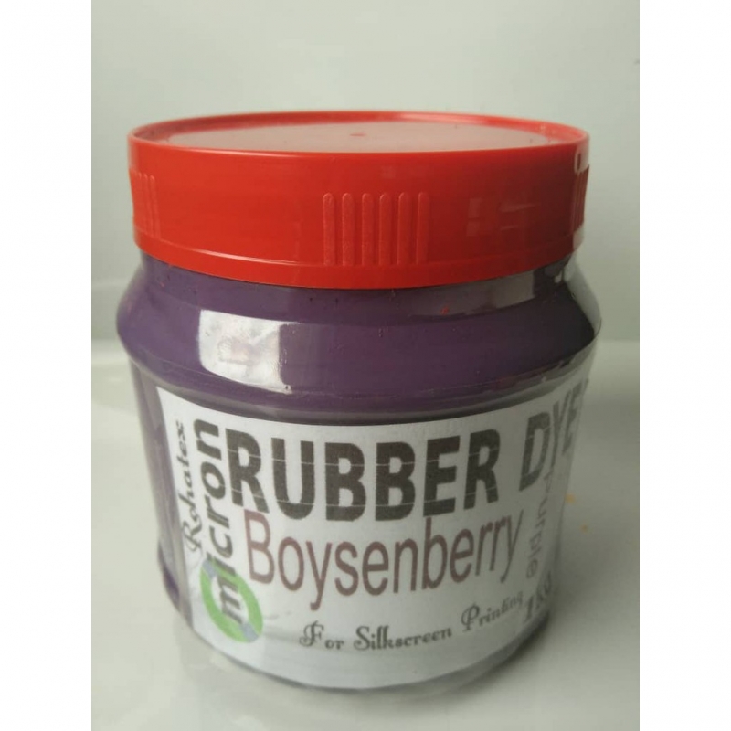 Pre-Mixed Rubber Dye for silkscreen printing Boysenberry Purple - 1KG