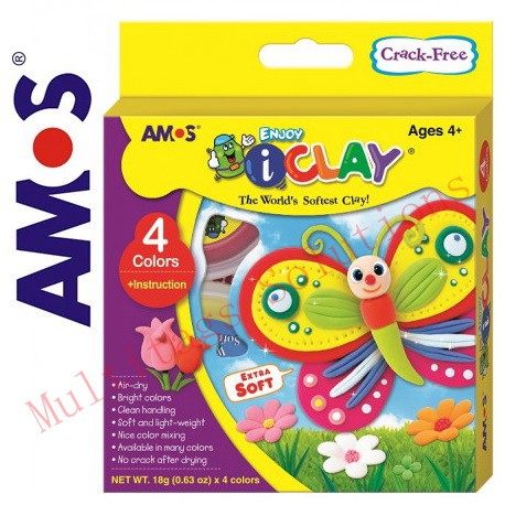 Amos I Clay 18g Set 4 colors IC18P4