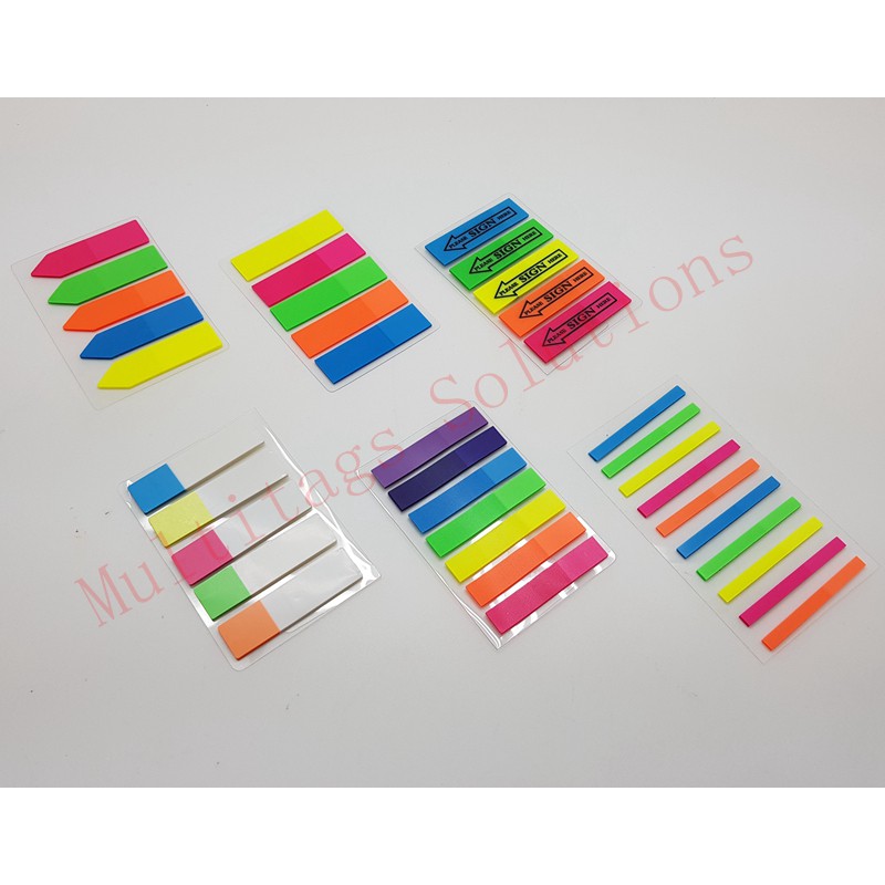 MS Fluorescent colors Post-it Notes / Sticky Notes/Stick Note Flag Neon Colour