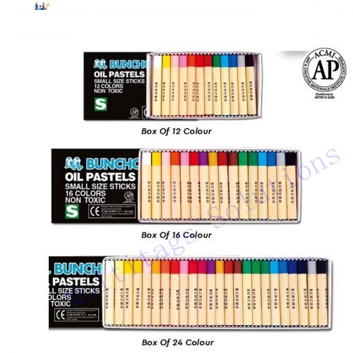 Buncho Oil Pastels 12’s - 48’s/Caryon/Color/Coloured