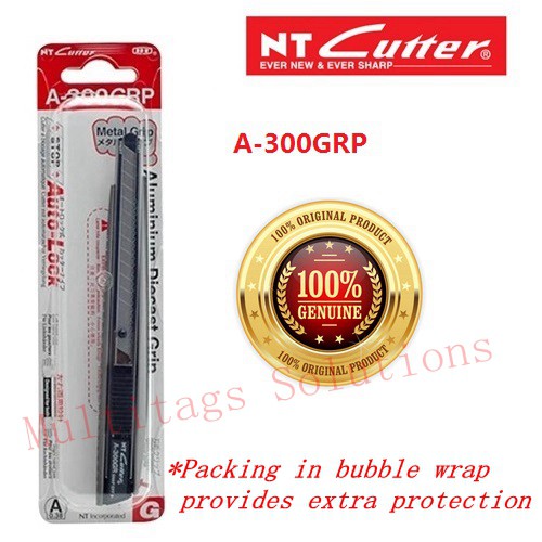 NT Cutter Knife A-300GRP Metal Grip Cutter (Ready Stock) Import from Japan