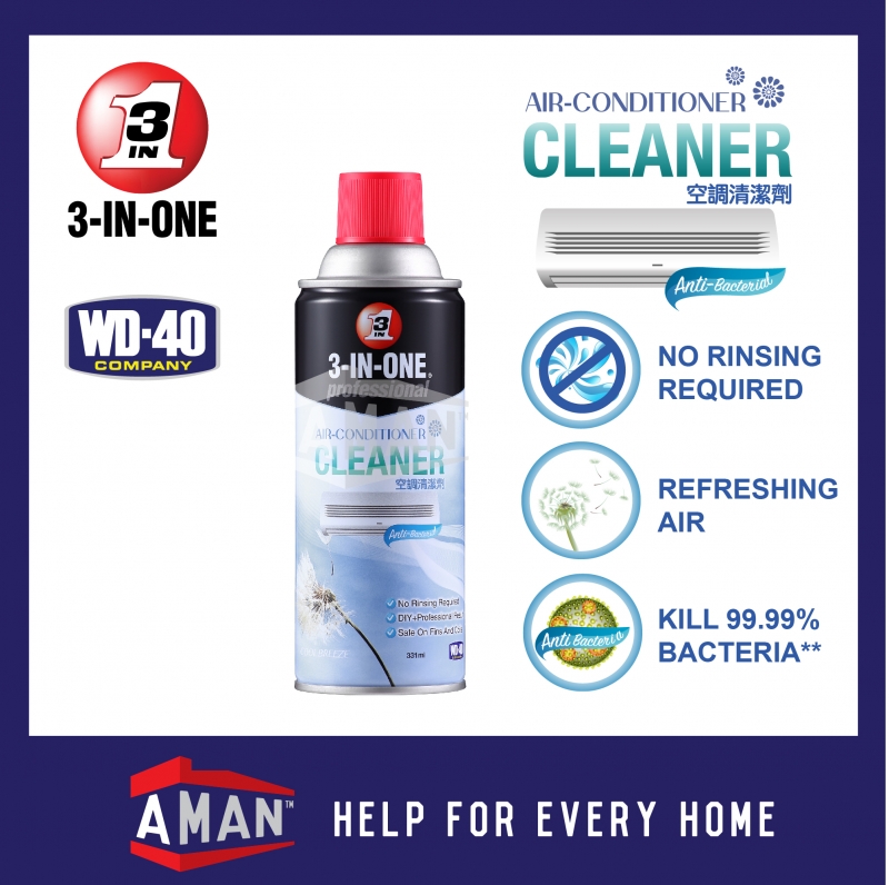 WD-40 3 In 1 Professional Air Conditioner Cleaner / WD40 Air Conditioner Cleaner / Air Cond Cleaner (3-in-1) - WD-40 331ml
