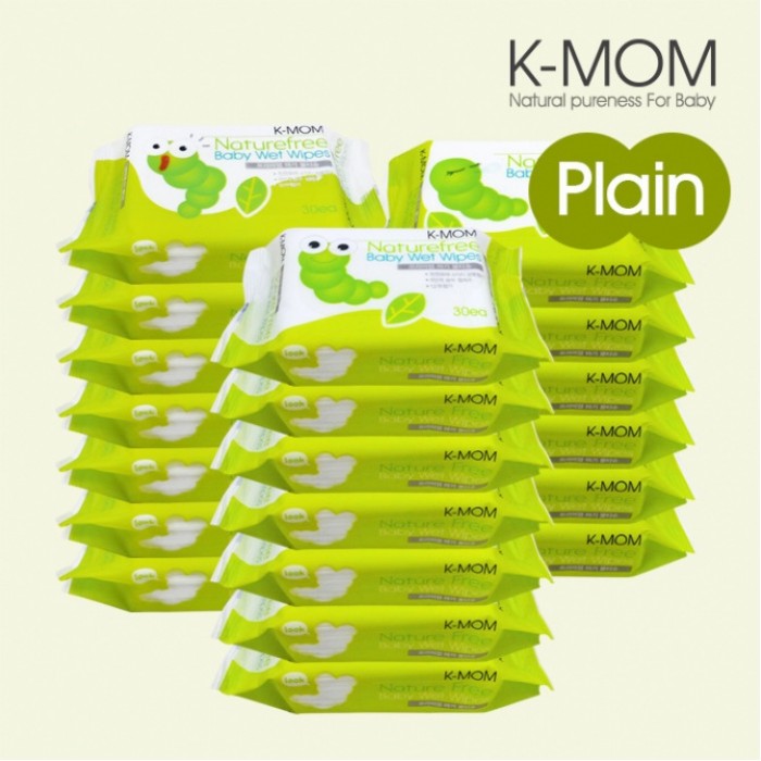 K-Mom Organic Portable Baby Wet Wipes 30pcs x 20packs