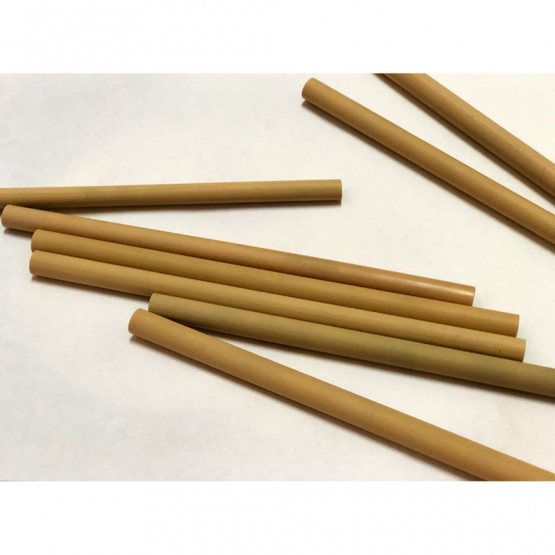 TheUsuk Reusable Bamboo Drinking Straw - Natural Regular 8″/20.5cm