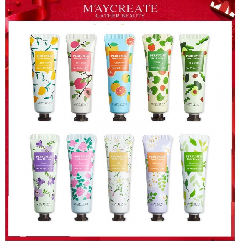 【MAYCREATE】 Plant Extracts Moisture Hand Cream Perfumed Hand Essence Hand Cream Lotion