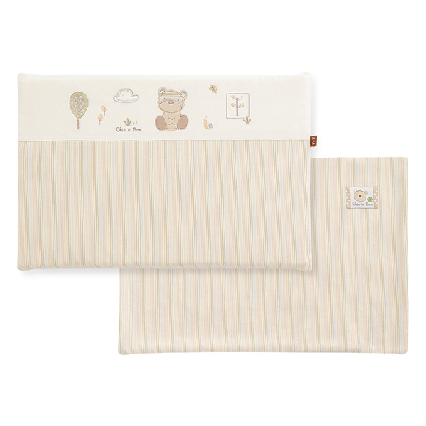 (奇哥)[Qige] Organic Cotton Latex Flat Pillow-With Cloth Cover (45x30x2.5cm)