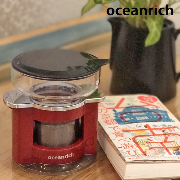 【Oceanrich】便攜式萃取旋轉咖啡機S2-莧紅色