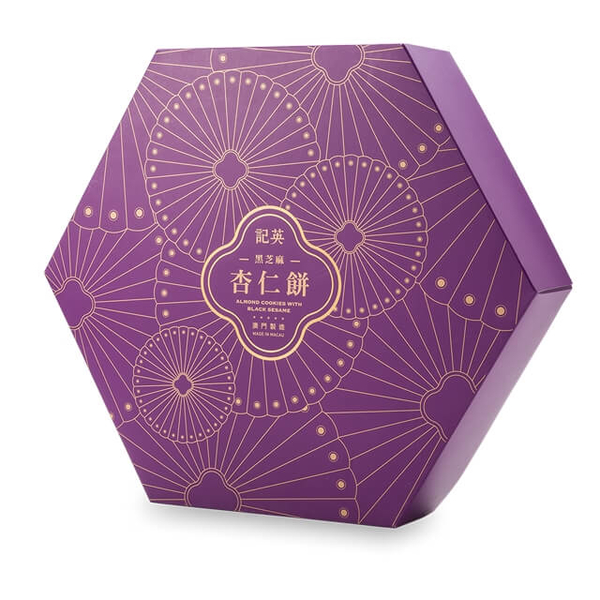 【英記餅家】黑芝麻杏仁餅(增量版)280g/盒