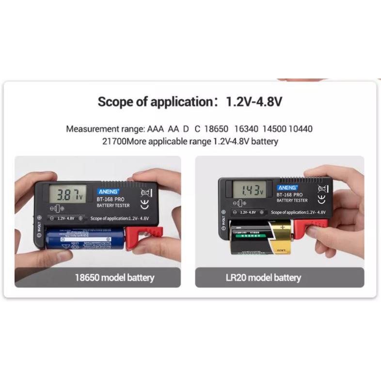 Universal Battery Capacitance Diagnostic Tool Battery Test Accessory Batery Tester Bateri Penguji