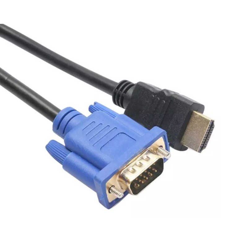 1.8m HDMI to 15Pin VGA Cable 1080P Video Adapter Male to Male Cord for HDTV Projector Display