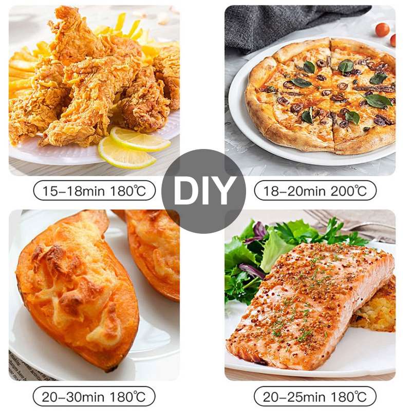 AF-25 Air Fryer 2.5L Electric Frying Pan Intelligent Oil-Free Multifunctional Fries Machine Chicking Wings Electric Oven