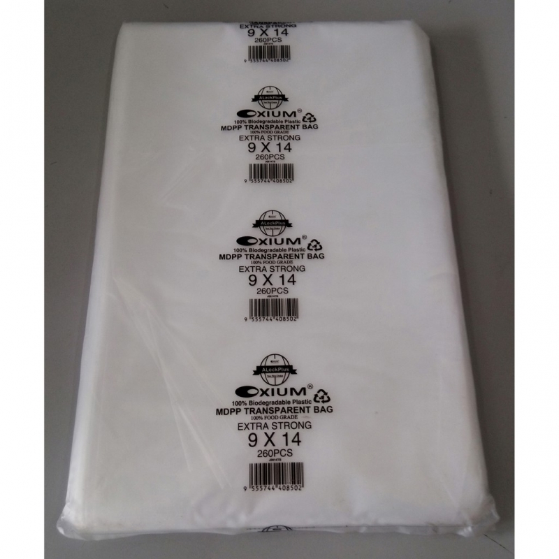 MDPP04 / 9 x 14 inch Oxium Clear MDPP 04 (0.04mm) Plastic Bag - 260pcs / Thin MDPP Transparent Bag / Jenis Nipis