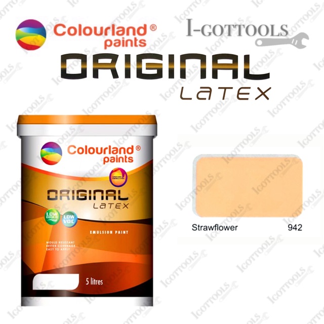 Colourland 5Litre Original Latex Emulsion Paint (942) Strawflower