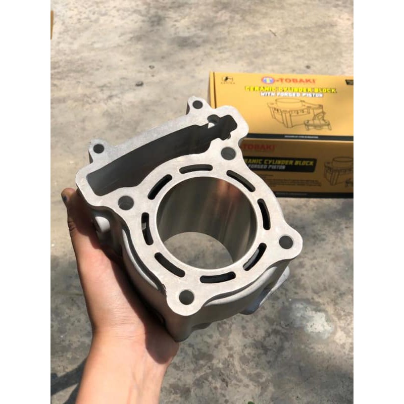 Tobaki Racing Ceramic Cylinder Block 62mm 63mm Standard Sleeve Thickness 69mm With Superhead Piston Lc135 Fz150