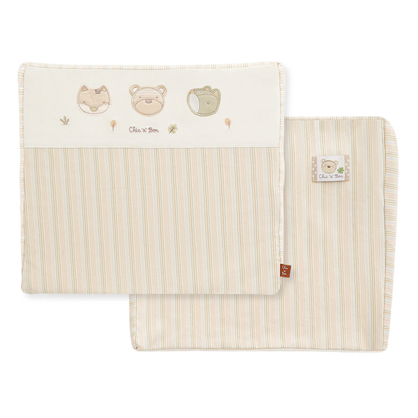 (奇哥)[Qige] Organic Cotton Latex Slant Back Pillow-Cloth Cover (35x30x7.5cm)