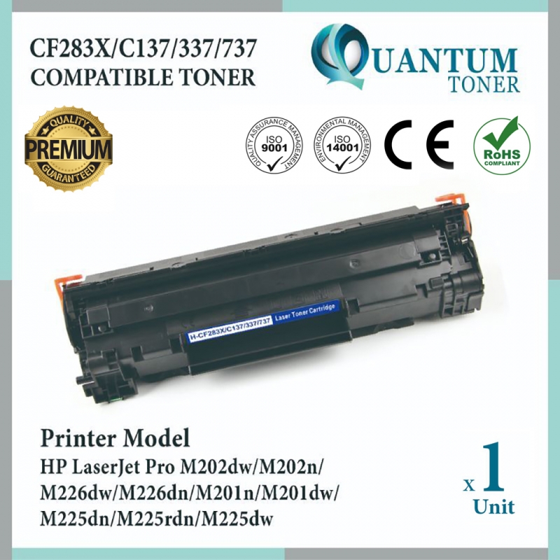 HP CF283X 283X 83X High Quality Compatible Toner Black Cart for HP LaserJet Pro MFP M125 / M125R / M