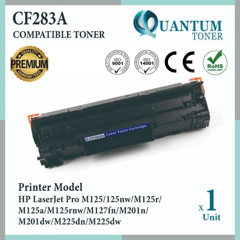 HP CF283A 283A 83A High Quality Compatible Toner Black Cart for HP LaserJet Pro MFP M125 / M125R / M