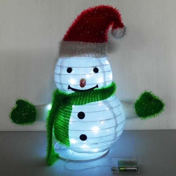 (Modacore)Modacorecore Christmas Folding Snowman (LED lamp battery light) decoration (42cm)