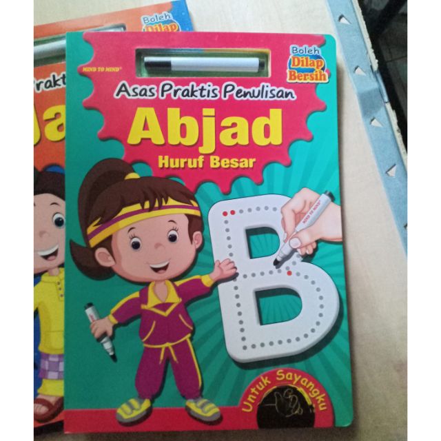 Buku BOARD KERAS ABC, Alif Ba Ta boleh TULIS DAN PADAM