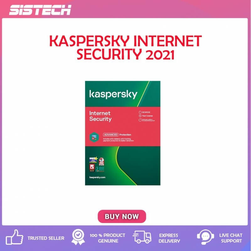 KASPERSKY INTERNET SECURITY 2021 - 1 Year - 5 PC (NEW VERSION)