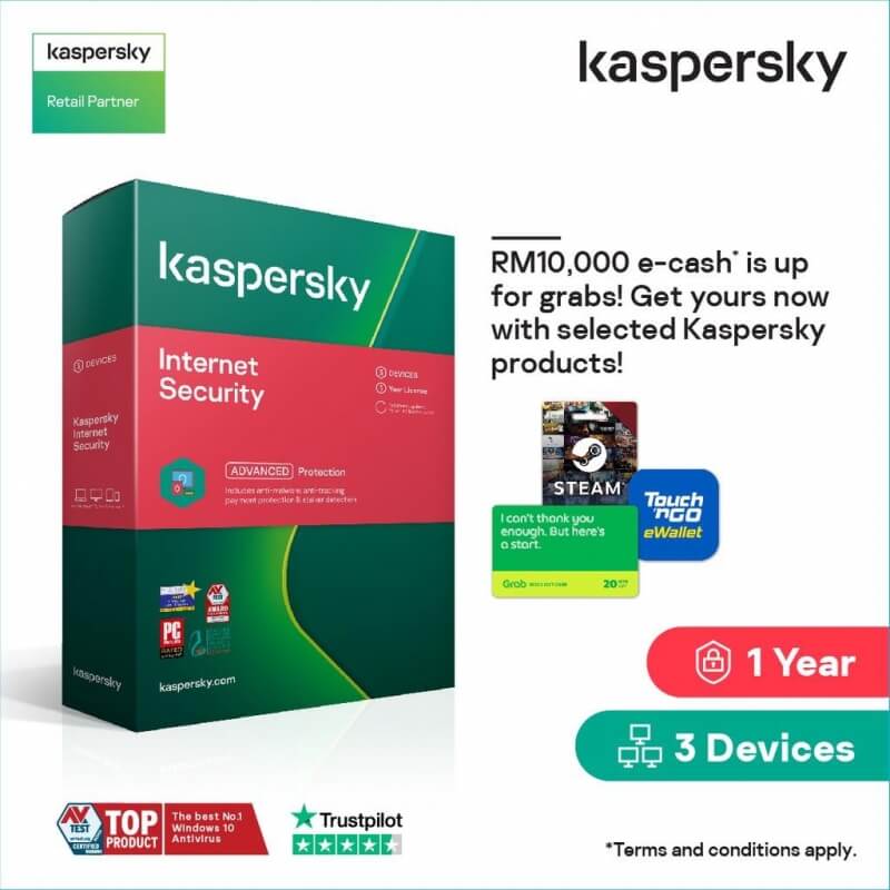 KASPERSKY INTERNET SECURITY 2021 - 1 Year - 5 PC (NEW VERSION)