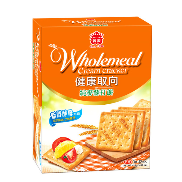 義美 健康取向純麥蘇打餅410g