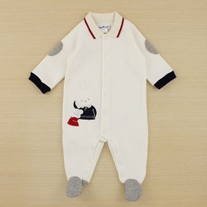 (pappa&ciccia)pappa & ciccia friends series clothing rompers (White)