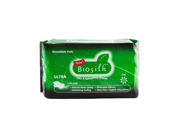Biosilk Herbal Ultra Dayuse Sanitary Pad 240mm 20\'s