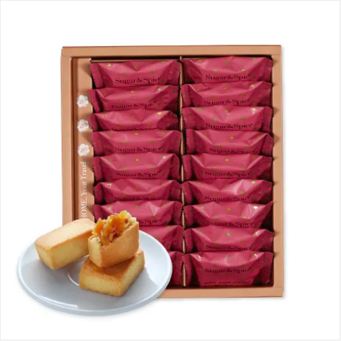 ※3 boxes※ [SUGAR & SPICE] Classic Pineapple Cake Gift Box 18pcs (with carrying bag)
