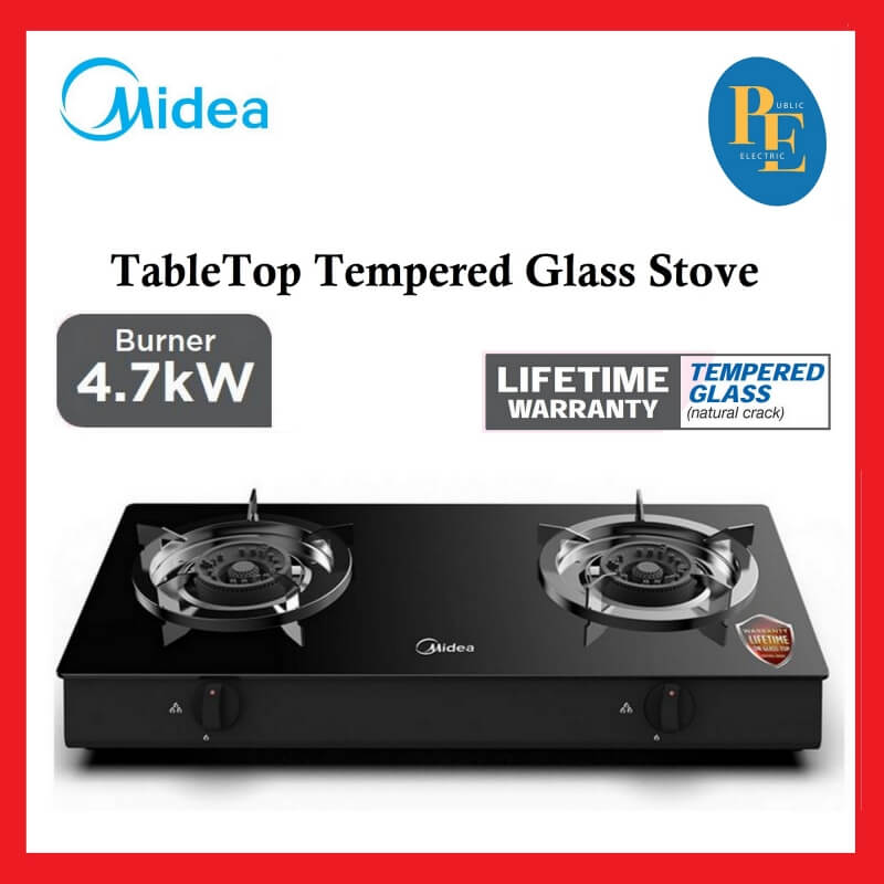 Midea Burners Tabletop Tempered Glass Gas Cooker Gas Stove Mgs T G