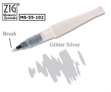 [Kuretake Kuretake, Japan] Bright Lipstick Paint Pen Silver
