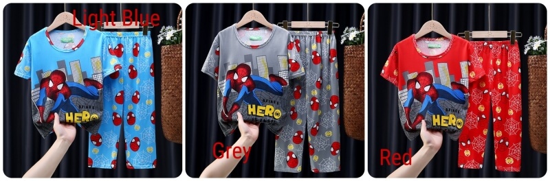 Short Sleeves Spiderman Pyjamas