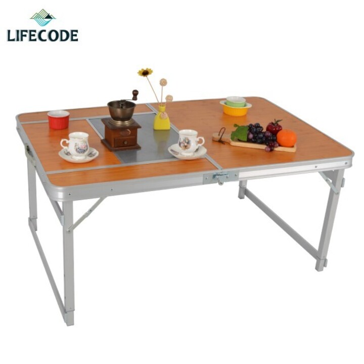 LIFECODE 加寬鋁合金BBQ折疊桌120x80cm