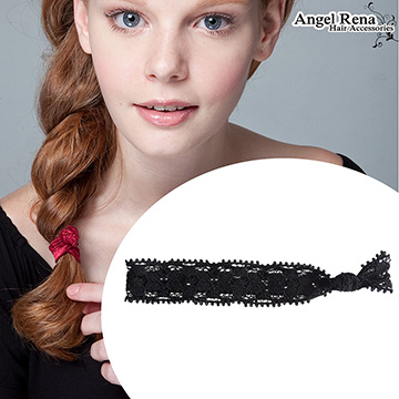 (Angel Rena)[Angel Rena] Your lace ribbon elastic hair bundle from the stars (black)