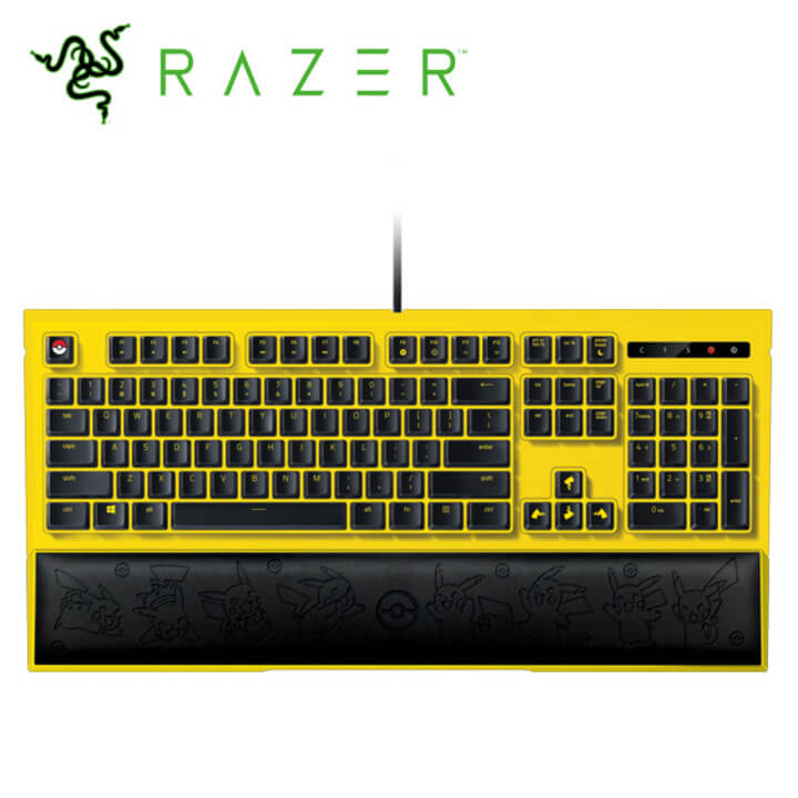 Razer 雨林狼蛛鍵盤-皮卡丘限定款