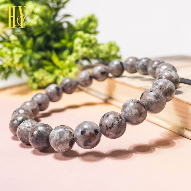 [H & Y] 8mm Natural Yooperlite Glow Stone Bracelet Natural Gemstones