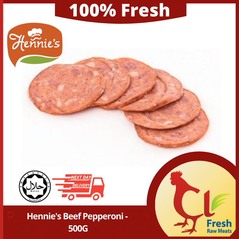 Hennie\'s Beef Pepperoni - 500G