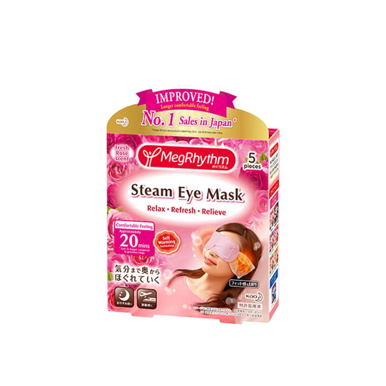 Kao MegRhythm Steam Eye Mask 5pcs [#Rose]