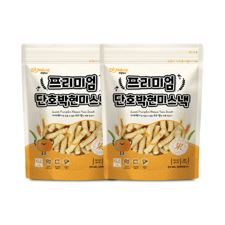 (Dr.Nature)South Korea [Dr. Nature] Dr. Mi Happiness Farm Brown Rice Pumpkin Rice Sticks (25g) (2 included)