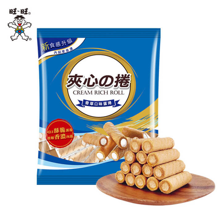 【旺旺】夾心捲(香草口味蛋捲) 185g