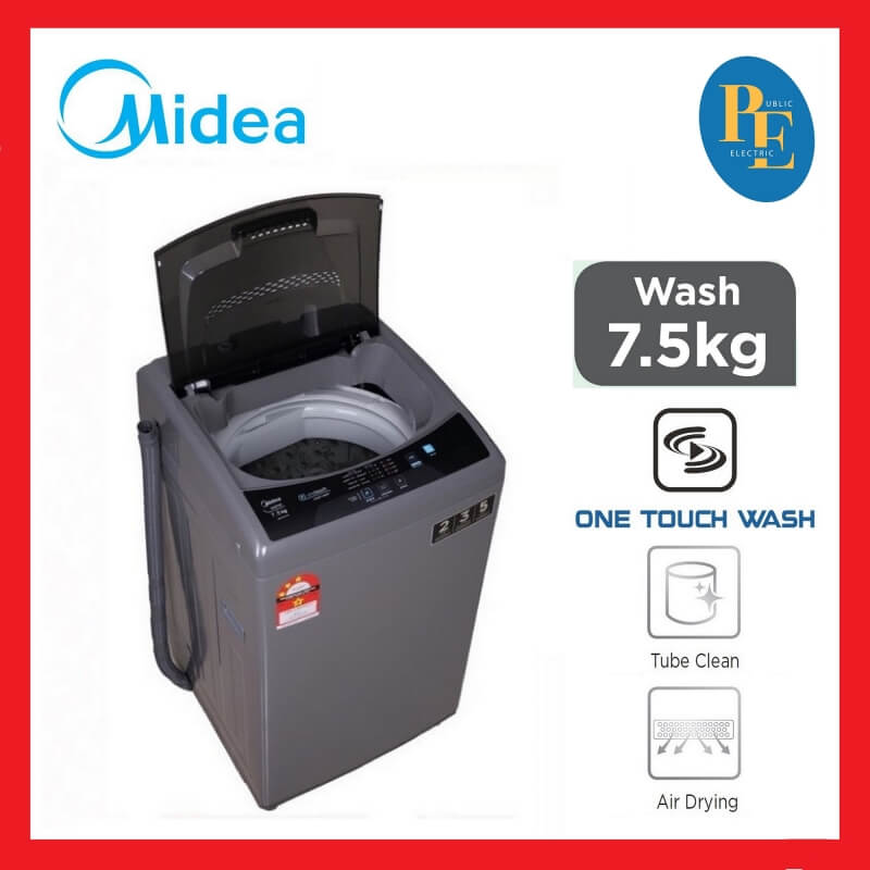 midea washing machine 7.5 kg mfw ec750